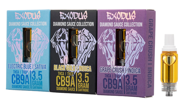 Exodus - THCA 3.5G Diamond Sauce Collection Cartridge - Electric Blue ( Sativa )