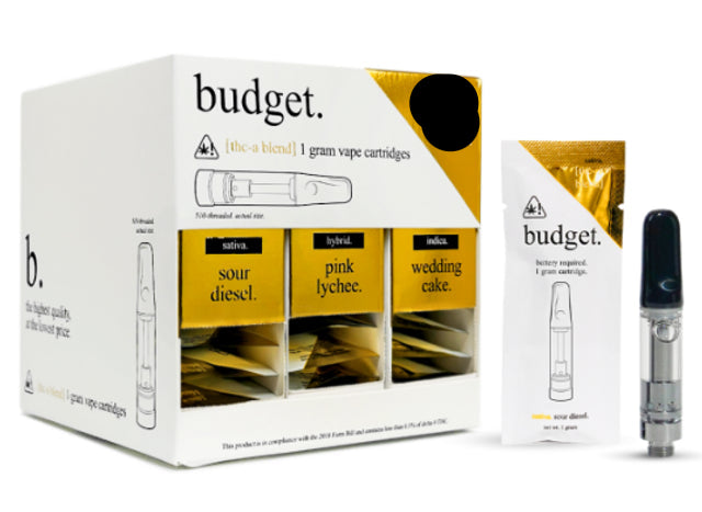 Budget - THCA 1G Cartridge Gold Series (INDICA OR HYBRID)
