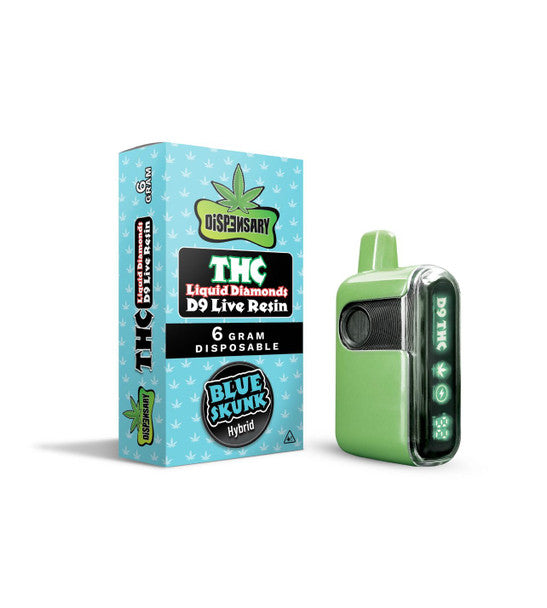 Dispensary Liquid Diamonds D9 Disposable Live Resin 6G - HYBRID BLUE SKUNK